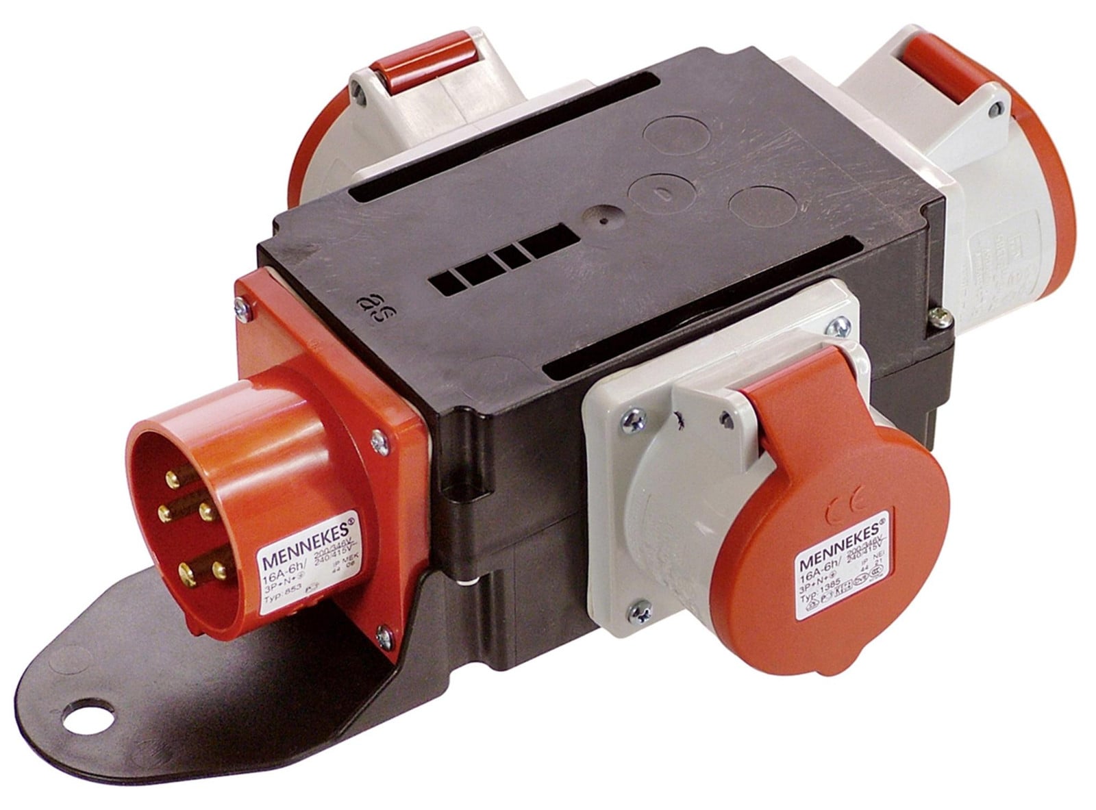 Schwabe CEE-adapter MIXO RHEIN, 1x CEE-stekker, 400V, 16A, 5-polig, IP44