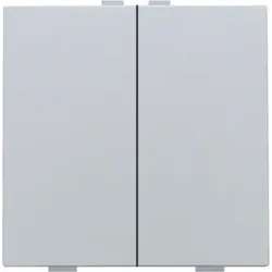 Niko Züblin 121-51002 Zweifach Taster für Niko Home Control, sterling coated 12151002