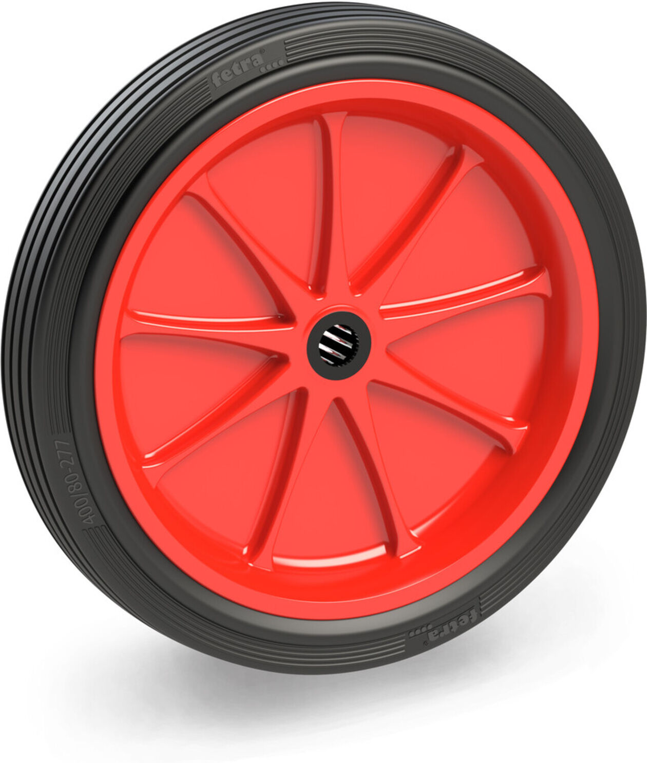 Fetra Vollgummirad 400 x 74 mm - Rille, 72221R)