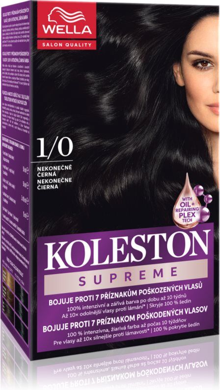 Wella Koleston Supreme coloration cheveux teinte Infinity Black 100 ml