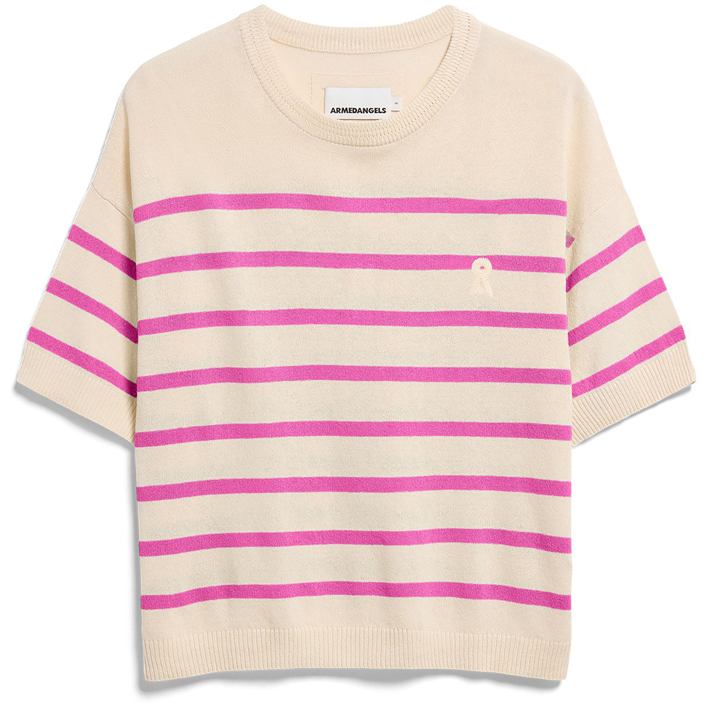 Armedangels Stripe Linen Blend Damen T-Shirts beige Größe XS Lifestyle Hautfreundlich