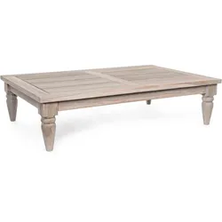 Gartencouchtisch Bali aus Teakholz, klassischer Gartencouchtisch, natur, rechteckig, 120x80 cm