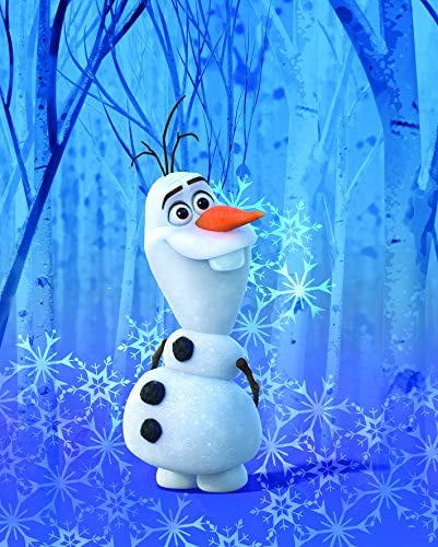 Komar Disney Frozen Olaf Crystal muurschildering voor de kinderkamer, B: 40 cm, H: 50 cm