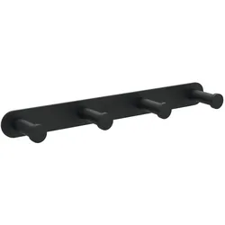 Neuesbad vierfach Haken ON Leiste, Schwarz NB1DEADJN14L1