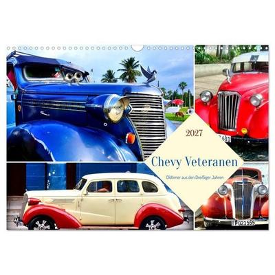 Chevy Veteranen - Oldtimer aus den Dreißiger Jahren (Wandkalender 2027 DIN A3 quer), CALVENDO Monatskalender