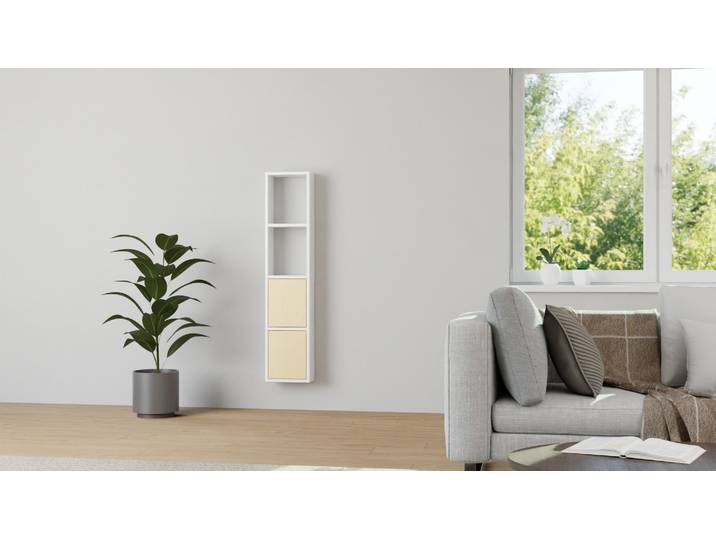 Nischenregal mit Wandhalterung MDF Beschichtet MDF Weiß matt