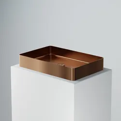 Steinberg Serie 442 Waschtisch Aufsatzbecken aus Edelstahl, rose gold, 442 7110 RG 442 7110 RG