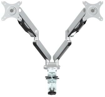 Office Star Products OSP Ascend II Dual Monitor Arm with Adjustable Height and USB Charging
