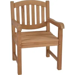 Teak Armlehnstuhl Massivholz Teak