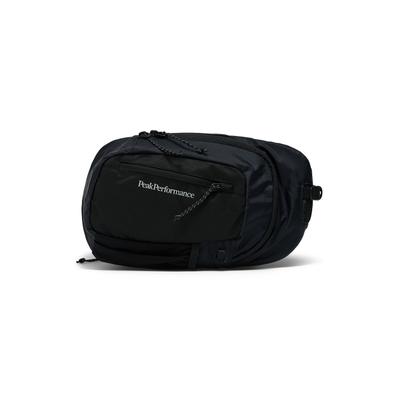 Umhängetasche PEAK PERFORMANCE "Outdoor Sling Bag 4,5l", Herren, Gr. B/H/T: 22cm x 9cm onesize, schwarz, Kunstfaser, Taschen Umhängetasche