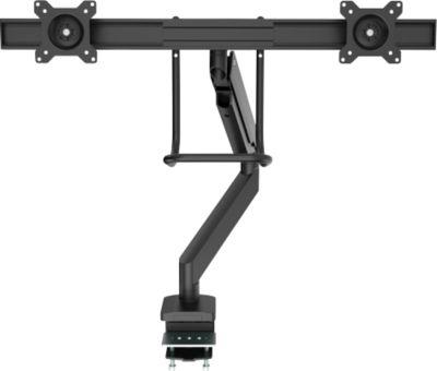 Monitorarm Fellowes® Eppa™, für 2 Displays bis 32" & je bis 8 kg, höhenverstell-/dreh-/schwenk-/neigbar, Crossbar-Design, Kabelführung, Tischklemme, schwarz