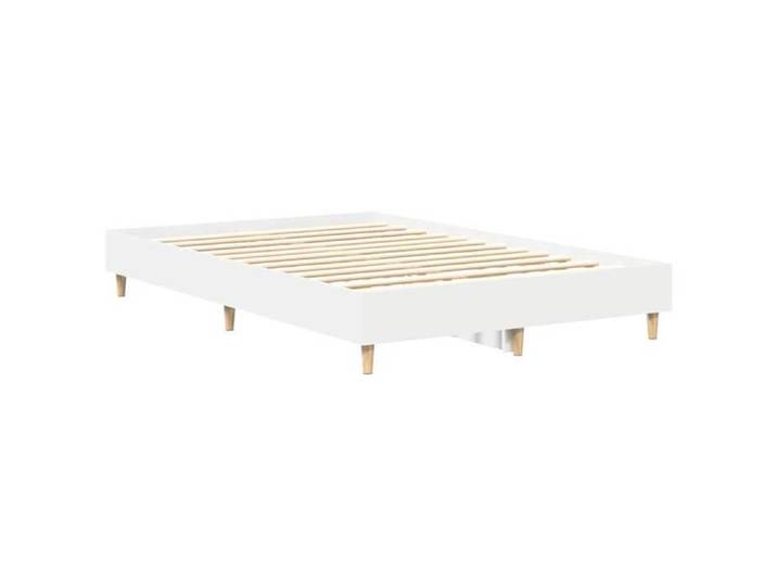 Lit Blanc - BMK - Cadre de lit - sans matelas - Contemporain - blanc 140x190 cm bois d'ingénierie - Lit chambre&691759