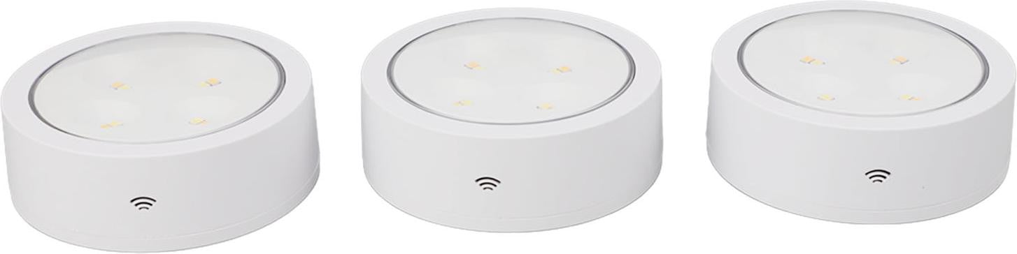 Cocosity Set van 3 LED-nachtlampjes met afstandsbediening voor in de keuken, badkamer of slaapkamer