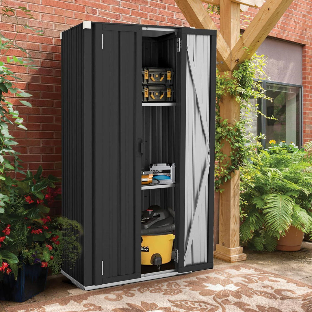 WFX Utility Metal Single Storage Cabinet ( H x 76cm W x D) Grey 177.5cm H X 76cm W X 55.6cm D