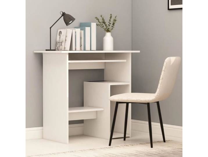 1759TOP CHOIX- Bureau Informatique Table Informatique Mobilier De Bureau Blanc 80 x 45 x 74 cm Aggloméré Taille:80 x 45 x 74 cm