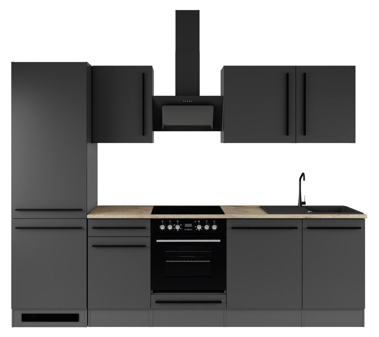 Yourkitchen Keukenblok 280 PREMIUM JAZZ in Wood Effect