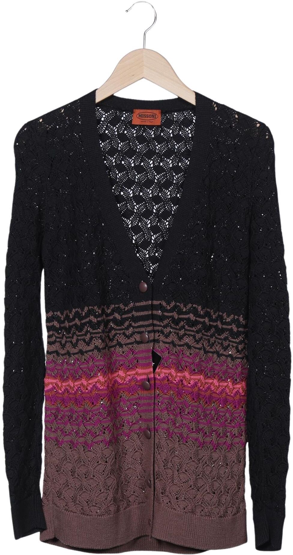 Missoni Damen Strickjacke, Mehrfarbig, Gr. EU 36 (IT 42), Wolle - Second Hand