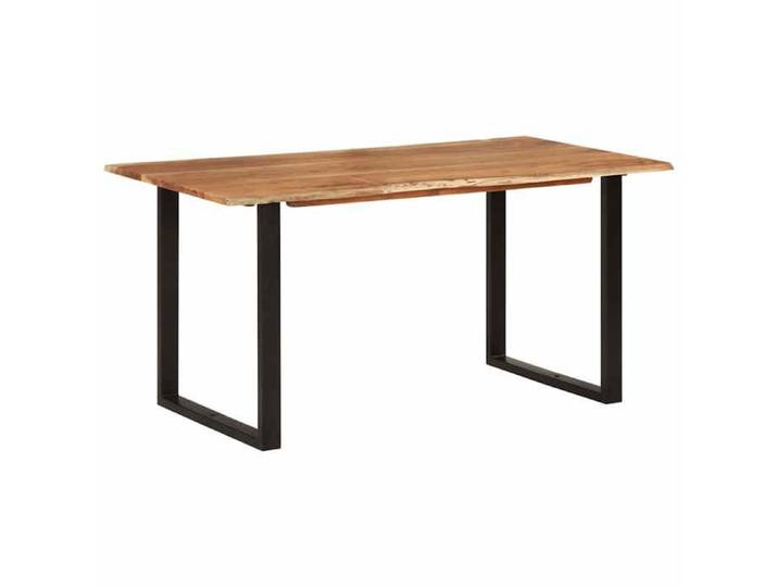 Nouveau Table de salle à manger - SWEETY - 154x80x76 cm - contemporain - Bois d'acacia solide LL297