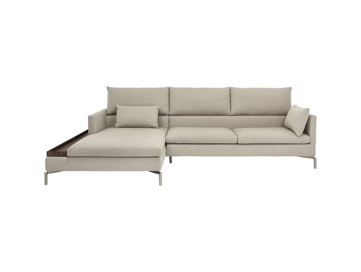 NOVAMOBILI Sofa Marzio Stoff grau B 308.5 T 179 cm - Sofa
