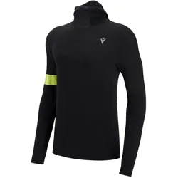 Macron, Herren, Sturmhaube + Halsschlauch, Run Fitz Balaclava, Schwarz, Gelb, 3XL