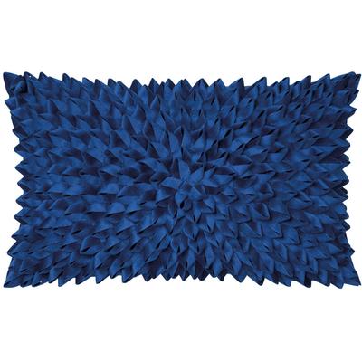Dekokissen PAD "Sentiment", blau (marina, unifarben), B:30cm L:50cm, Polyester, Dekokissen_Sitzkissen_Kissenhüllen, 3D