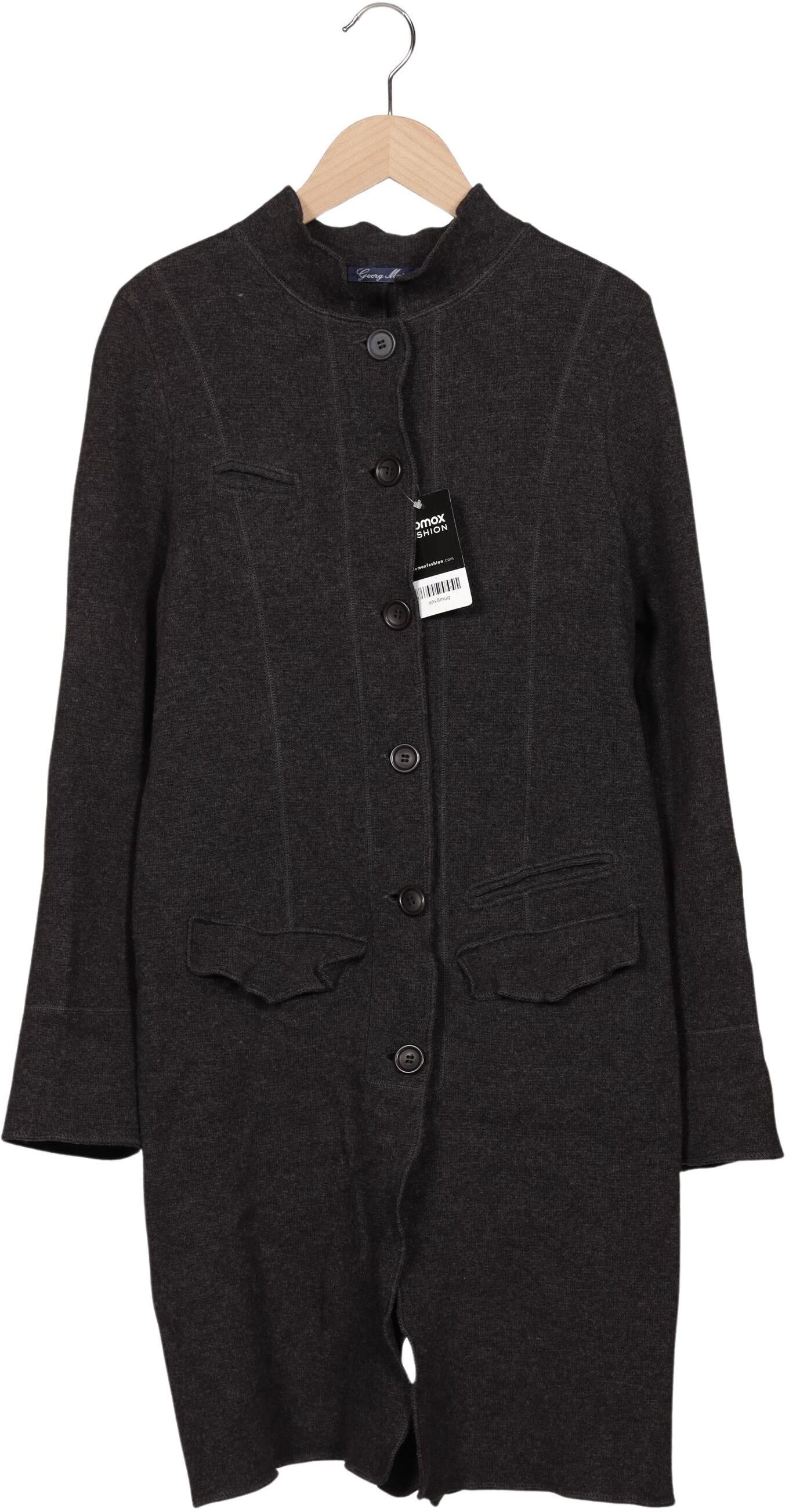 Georg Maier Damen Strickjacke, Grau, Gr. M, Schurwolle - Second Hand