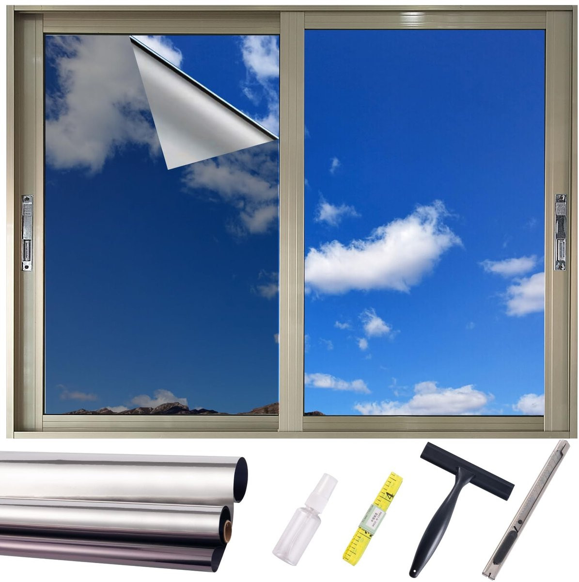 Merkloze Reflecterende Raamfolie voor Privacy en UV Bescherming