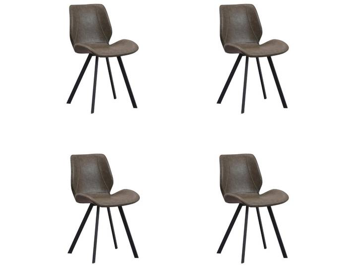 Stuhl-Set, Dunkelgrün, 44x80x55 cm, Metall & Textil, A-Form, MID.YOU