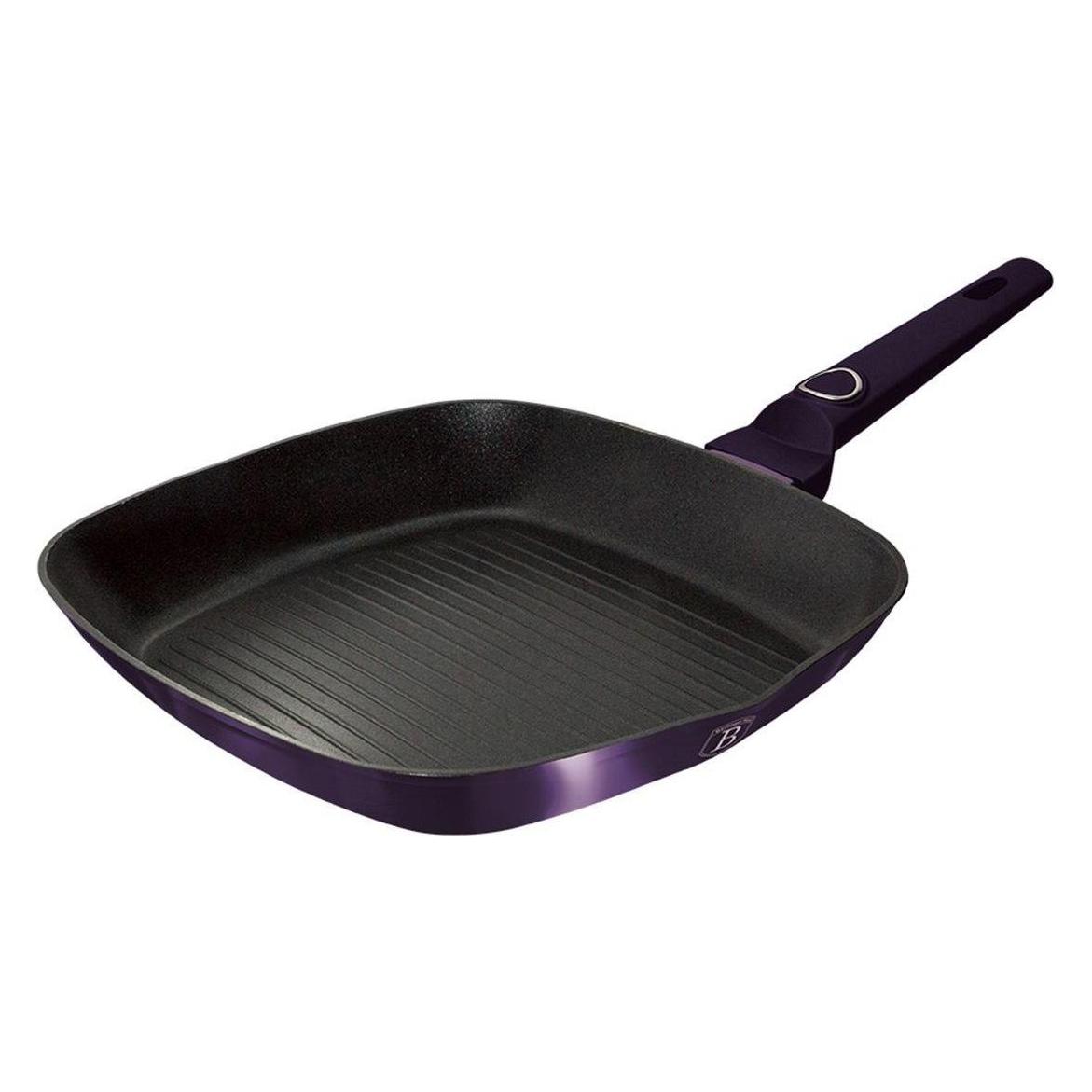 BerlingerHaus TITANI GRILL BH-6634 PURPLE (Bratpfanne, Aluminium, 28 x 4.10 cm) (B0856LNGHN)