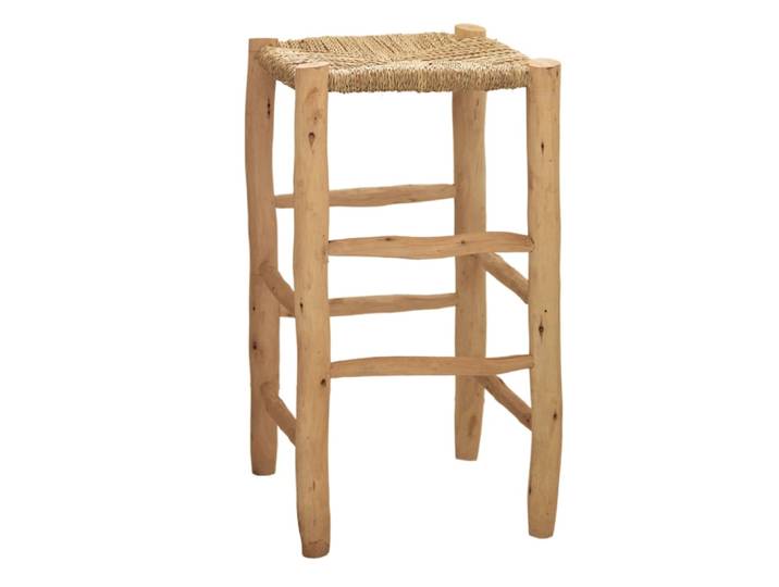 Tabouret de bar bois - naturel - 70 cm