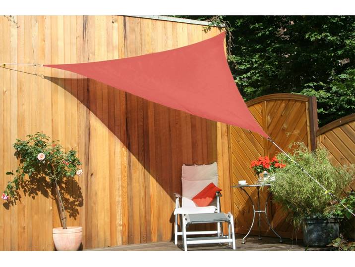 Sonnensegel FLORACORD, orange (terrakotta), B:300cm T:300cm, Polyethylen, Sonnensegel, Sonnensegel, Schenkellänge: 300 cm