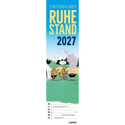 Ruhestand Streifenkalender 2027: Monatskalender für die Wand