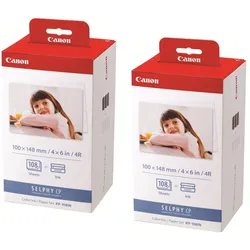 Canon Original KP-108IN 2er-Pack Farbbandkassette - cyan, magenta, gelb