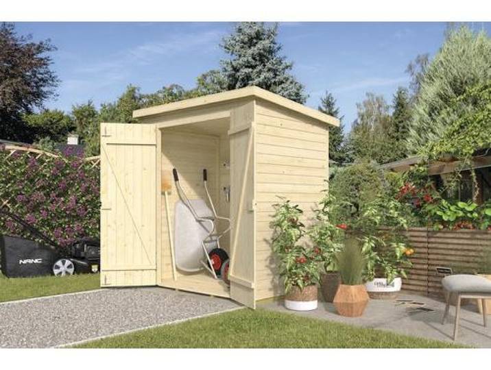 Gartenhaus weka Mori 2.2 inkl. Fußboden 183 x 133 cm natur