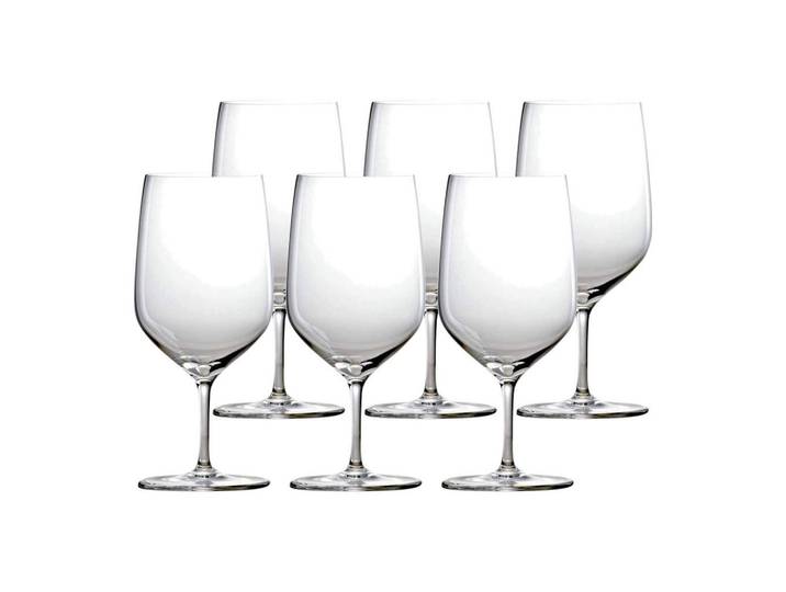 Stölzle Lausitz Wasserkelche Mundgeblasen Q1 transparent 460 ml 6er Set, Transparent, Glas, Gläser, Trinkgläser