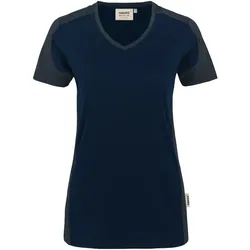 Damen V-Shirt "CONTRAST PERFORMANCE" 190 - 3XL - tinte