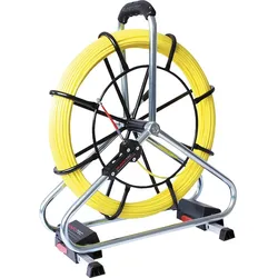 Kabeleinziehgerät RUNPOTEC Profi-Set,Glasfaserstab 80 m, Ø 6mm