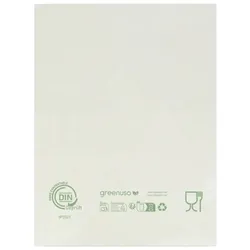 Greenuso MONOUSO - Flachbeutel Markt Home Compost "Classic" 30x40cm 12μm (100 Stück)