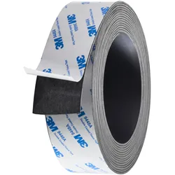 Magnetband selbstklebend, stark 40 mm | 5 m | 1,5 mm, Ferrit, schwarz