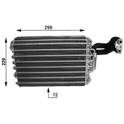 Verdampfer Klimaanlage MAHLE AE 31 000S für Mercedes-Benz 124 E