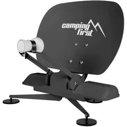 Camping First Satmex mobil 3 (Parabolantenne, DVB-S / -S2), SAT Spiegel + SAT Antennen, Schwarz