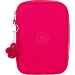 kipling Federmäppchen 100 Pens, True Pink, Schlamperetui, aus Stoff, pink