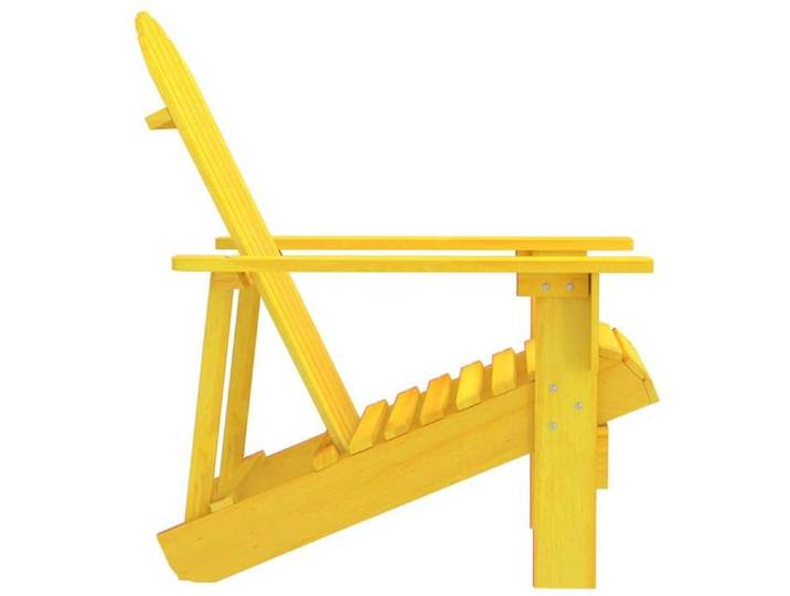 Jaune Siège de jardin - Chaise de jardin - 1 PC - Adirondack bois de sapin massif jaune C4694