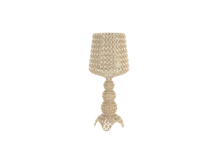 Kartell - Lampe à poser Kabuki - Beige - Polycarbonate 2.0 - Designer Ferruccio Laviani