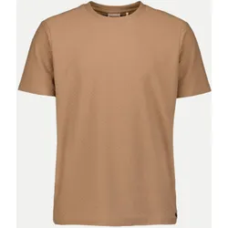 Strukturiertes T-Shirt Braun XL