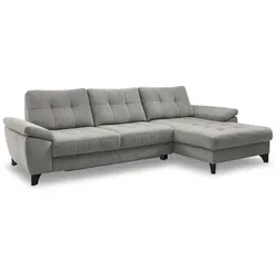 ComfortPlan Ecksofa Imst Cord Grau Grey