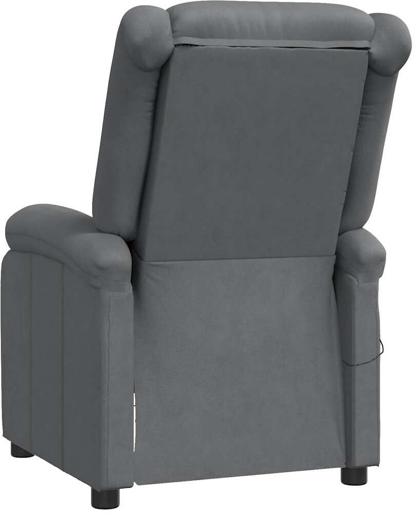 vidaXL Fauteuil inclinable Gris Similicuir