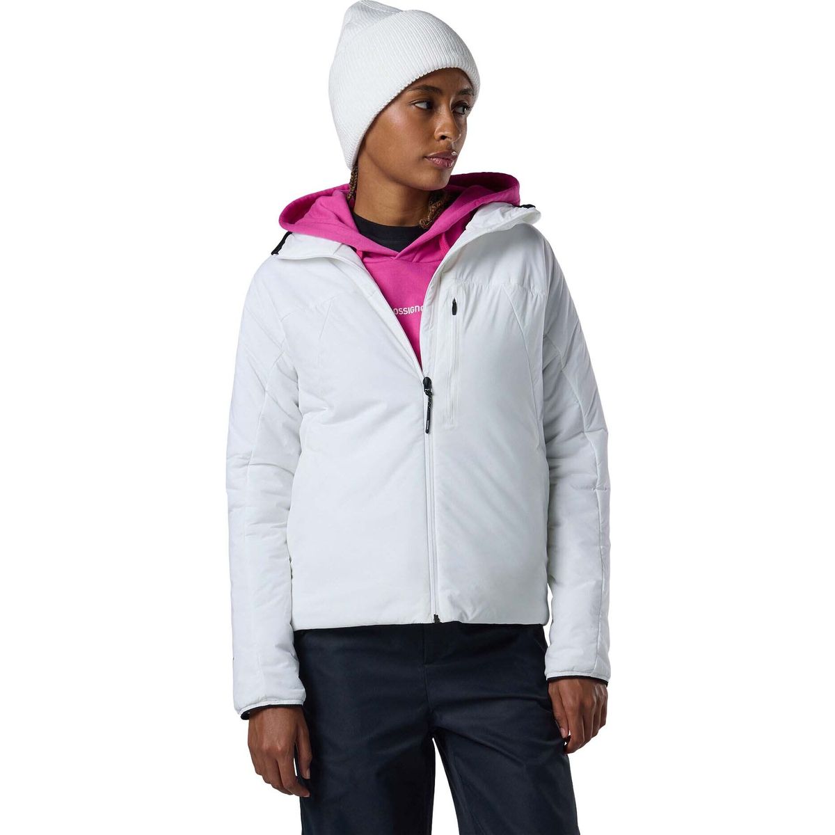 Rossignol W Opside Hoodie Jacket white (100) M RLOWJ45 10000M