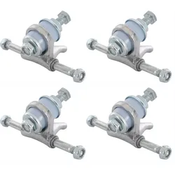 IMPALA QUAD SKATE Achse 4er-Pack silver wavy check white