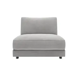Jette Home Element Einsitzer ohne Armlehne in Cord Modulsofa Sila ¦ grau ¦ Maße (cm): B: 100 H: 85 T: 127.0
